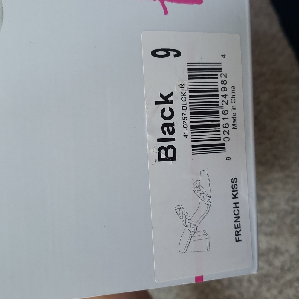 French kiss in black Heels  nib corkys Size 9 - Picture 2 of 11